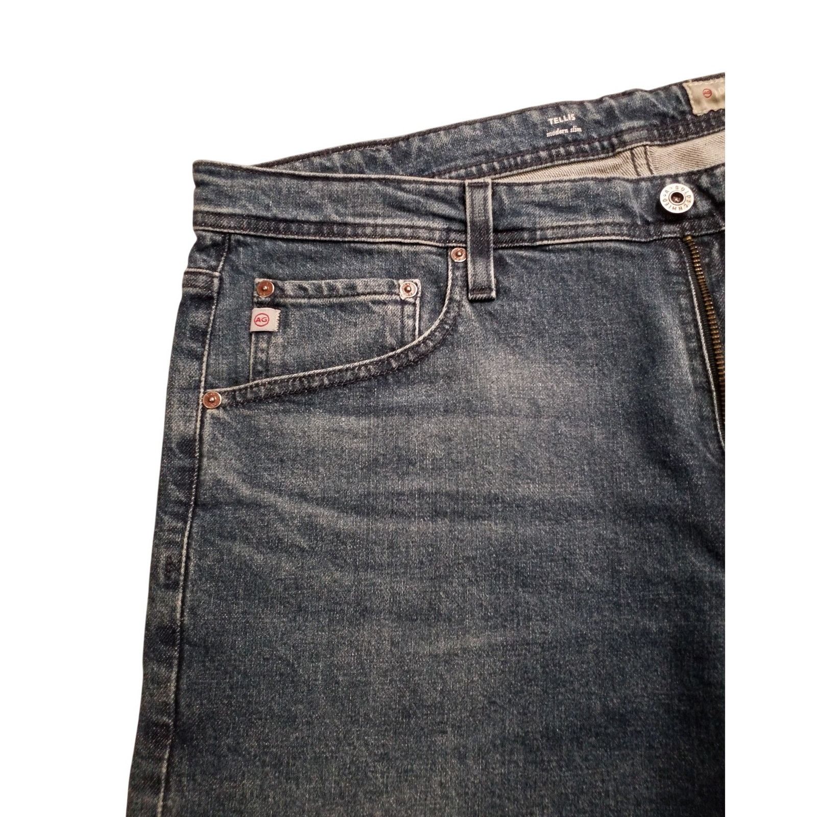 AG Adriano Goldschmied AG Tellis 360 Modern Slim Cloud Soft Vapor Wash 36x32 NWT Size US 36 / EU 52 - 7 Thumbnail