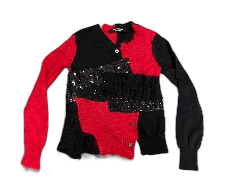 Junya Watanabe Junya Watanabe Patchwork Sweater with Sequins Size M / US 6-8 / IT 42-44 - 1 Thumbnail