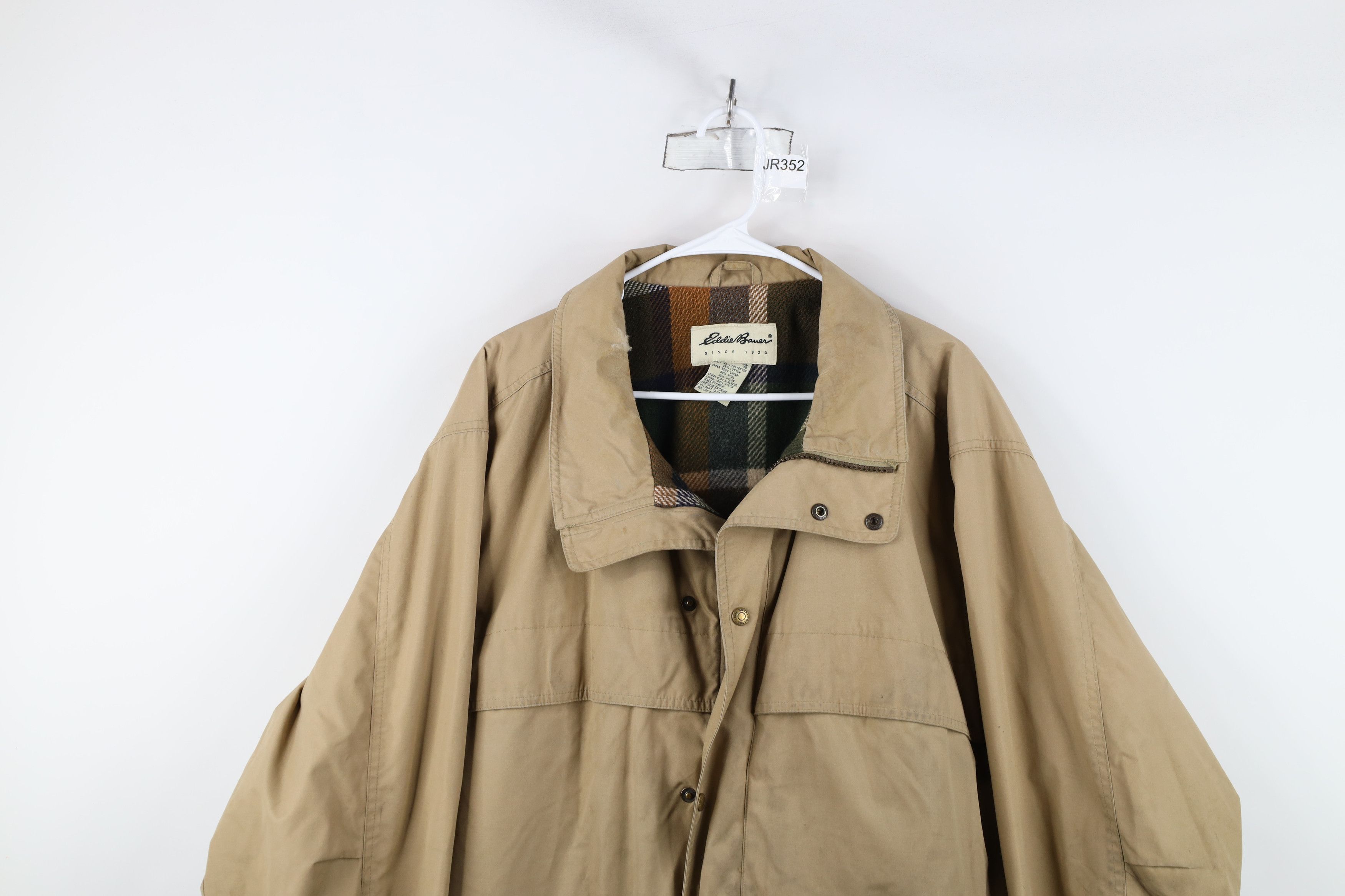 Eddie Bauer × Vintage Vintage 90s Eddie Bauer Wool Lined Mountain Parka Jacket Size US XL / EU 56 / 4 - 2 Thumbnail