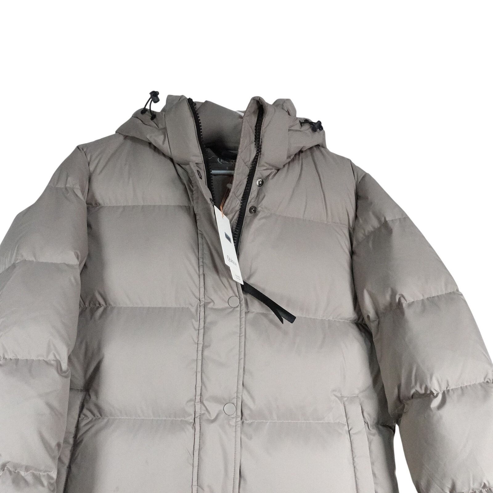 Quince Quince Flawed Small Responsible Down Long Puffer Jacket Gray Size S / US 4 / IT 40 - 2 Thumbnail