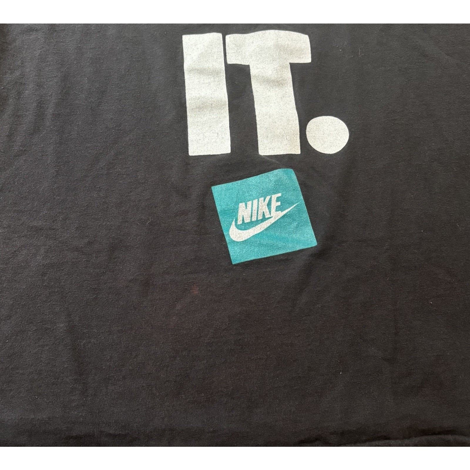 Nike 90s Nike Gray Tag JUST DO IT Tee Single Stitch Black Large* Size US L / EU 52-54 / 3 - 7 Thumbnail