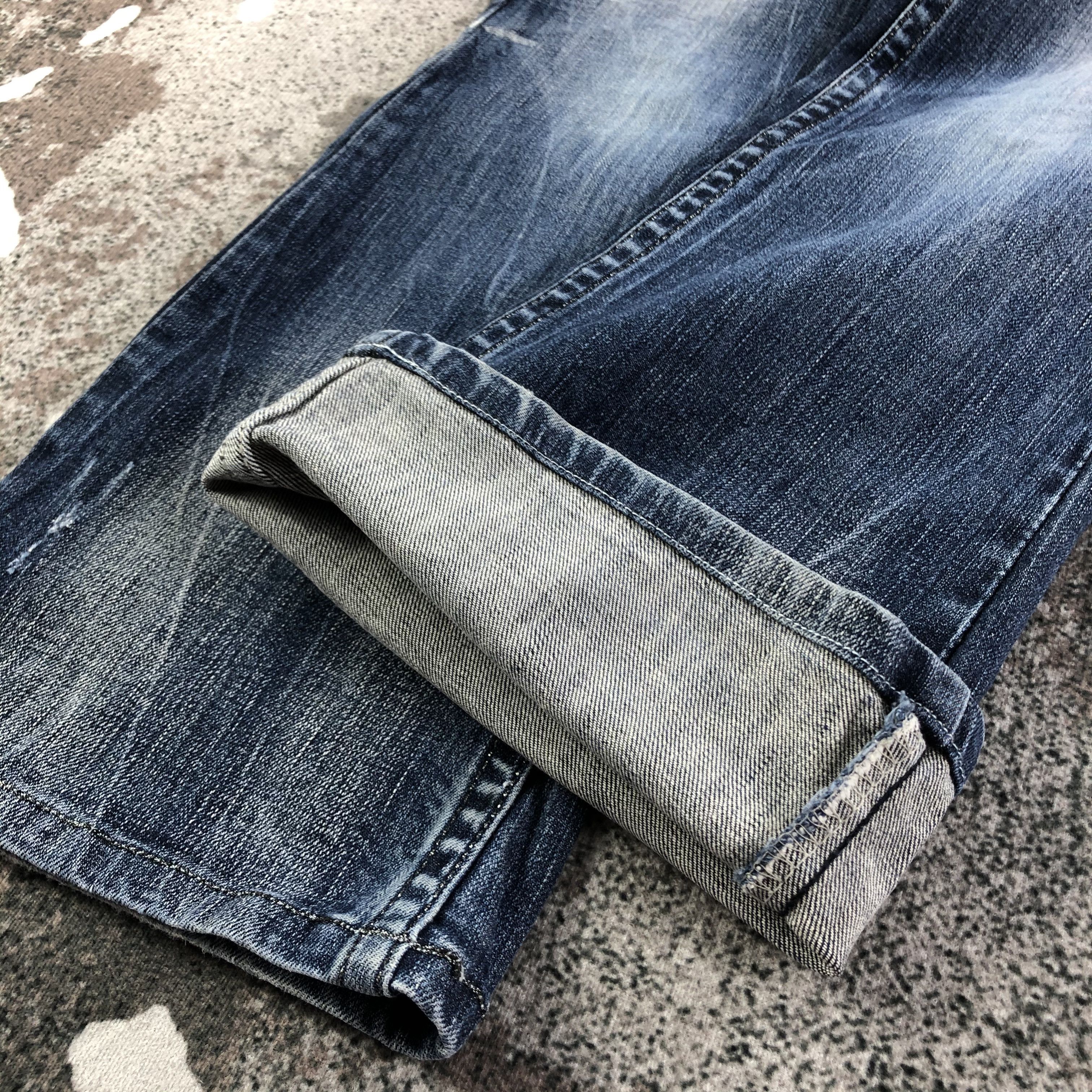 Japanese Brand Pasta Denim Faded Blue Flare Denim KJ1564 Size 28" / US 6 / IT 42 - 7 Thumbnail