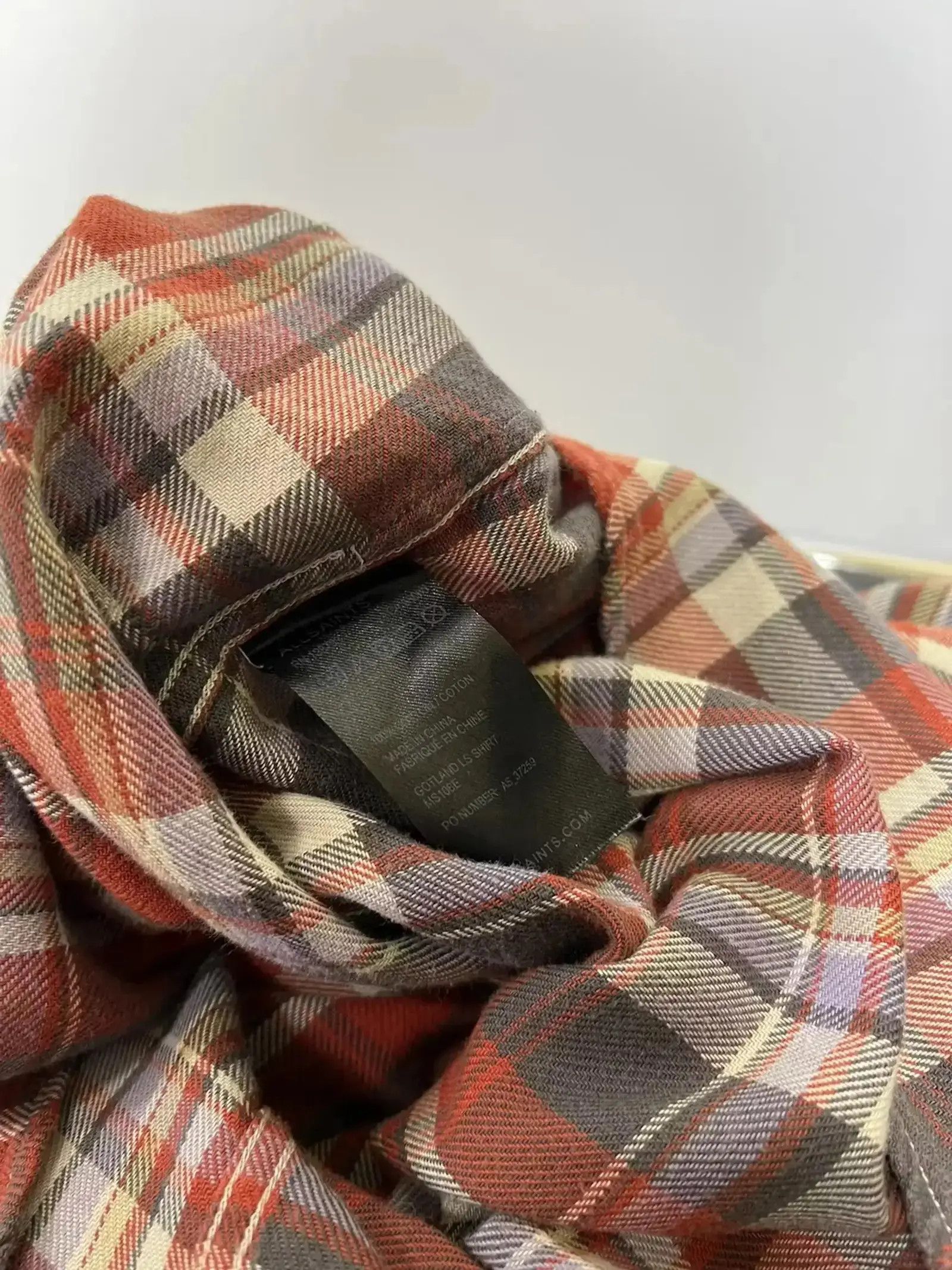 Allsaints × Flannel × Japanese Brand All Saints Gotland LS shirt Size US L / EU 52-54 / 3 - 4 Thumbnail