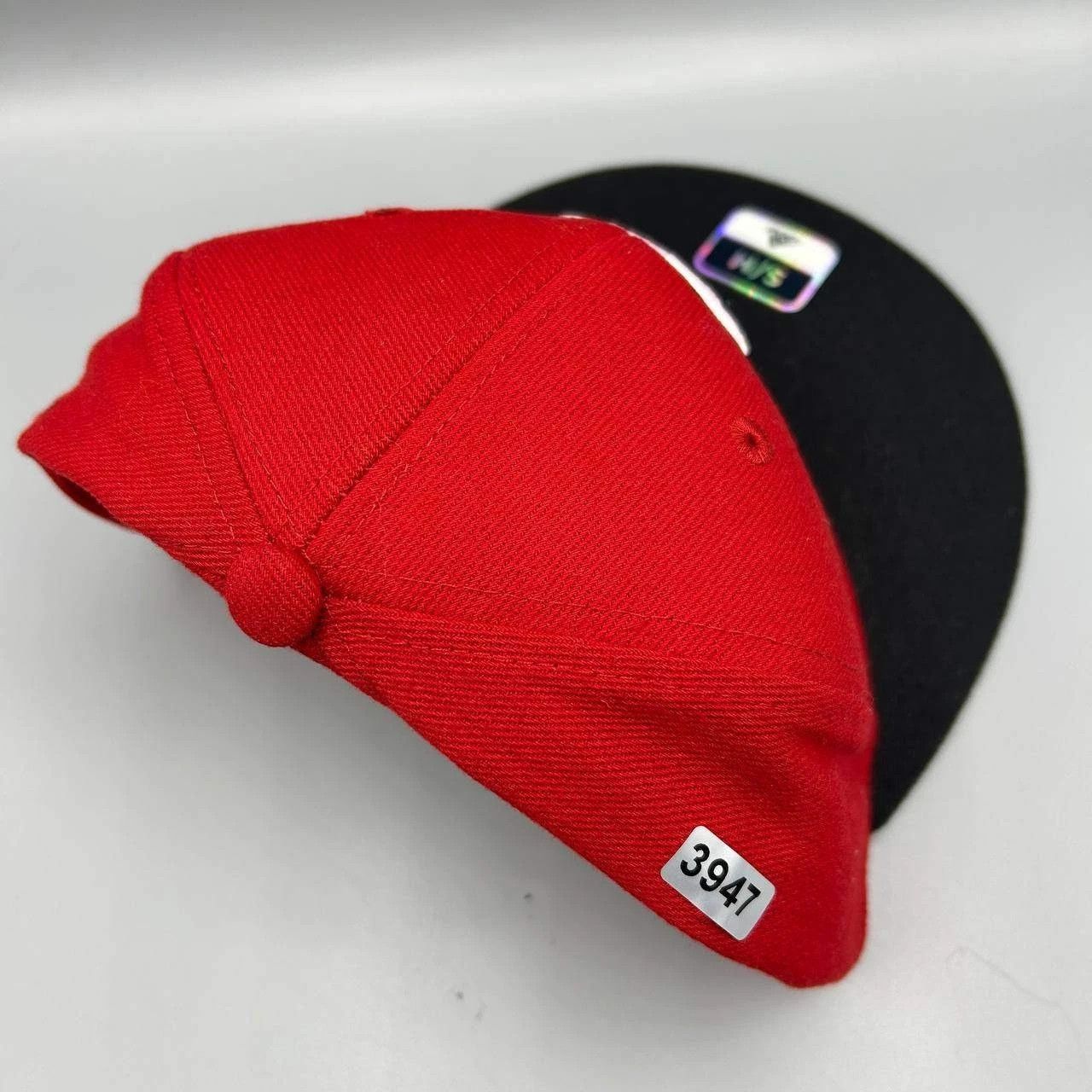 Adidas NC State Wolfpack Hat Men Red Black Stretch Fitted Cap S-M Size ONE SIZE - 8 Thumbnail
