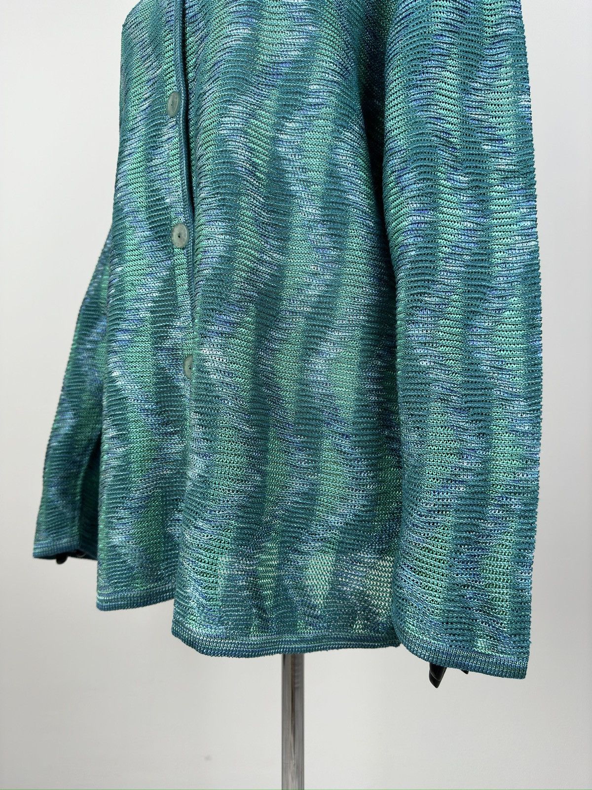 Missoni Vintage 90s MISSONI Sport Viscose Mesh Cardigan Size XL / US 12-14 / IT 48-50 - 10 Thumbnail