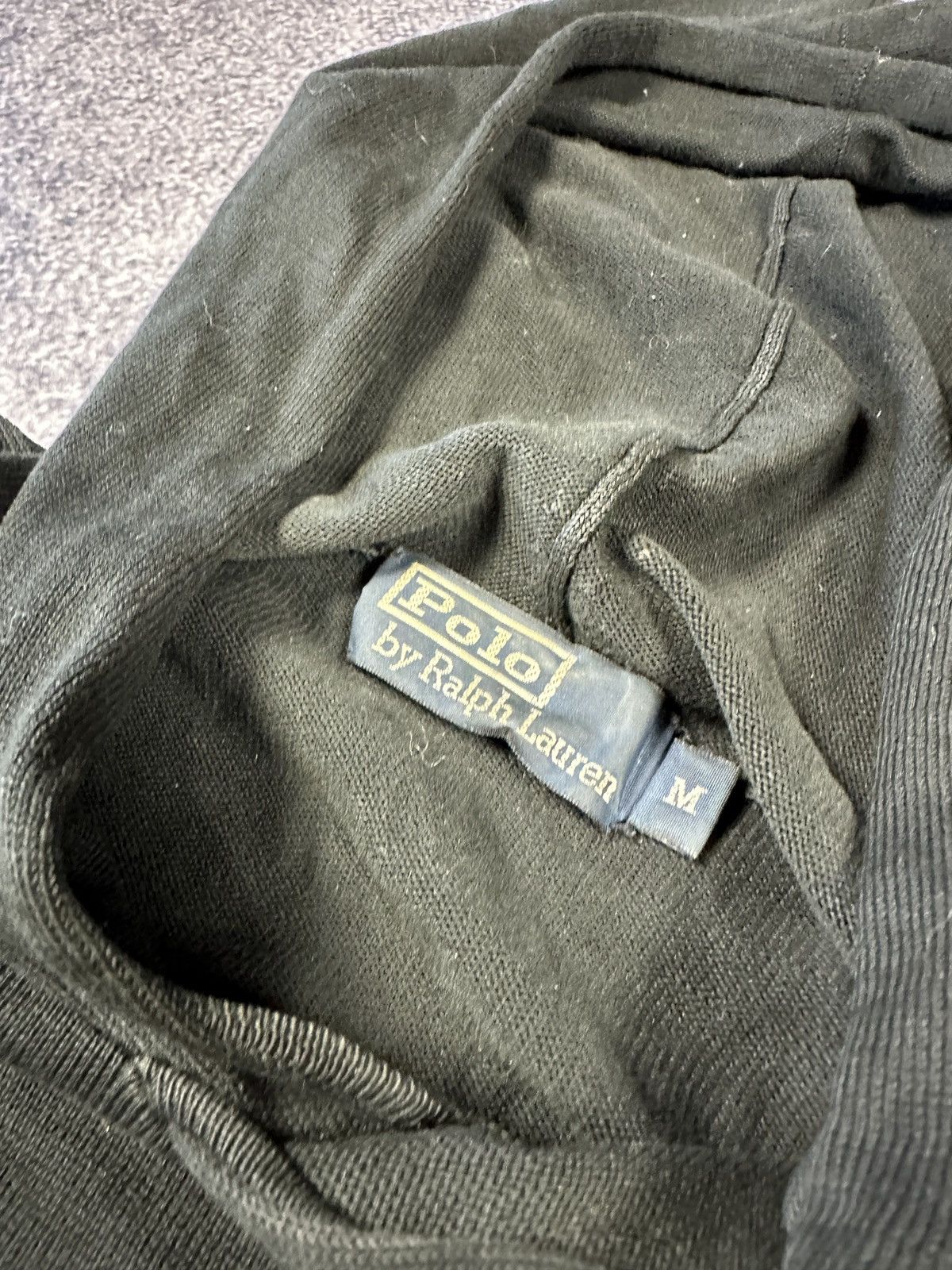 Vintage Vintage Polo Ralph Lauren Knit Hoodie Logo Streetwear Rare M Size US M / EU 48-50 / 2 - 3 Thumbnail