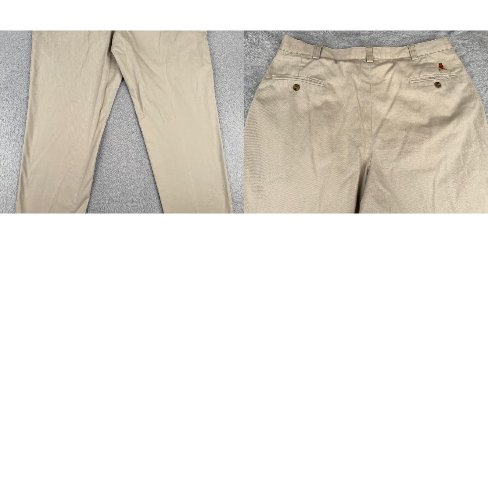 Tommy Hilfiger Tommy Hilfiger Pants Mens 36 Beige Pleated Front Khaki Cotton Twill Casual 36x32 Size US 36 / EU 52 - 10 Thumbnail