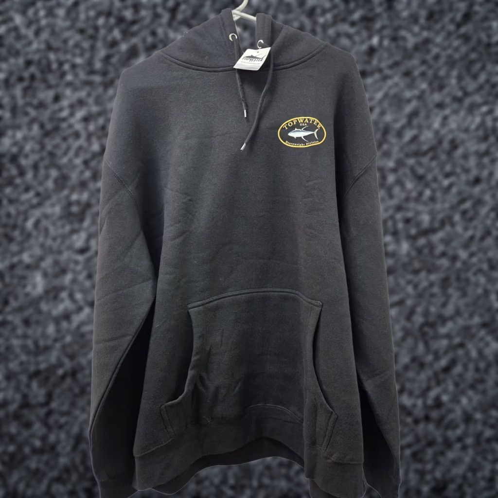 Vintage NWT Topwater USA Heavyweight Division Mens Fishing Hoodie Blk 2XL #8205 Size US XXL / EU 58 / 5 - 1 Thumbnail