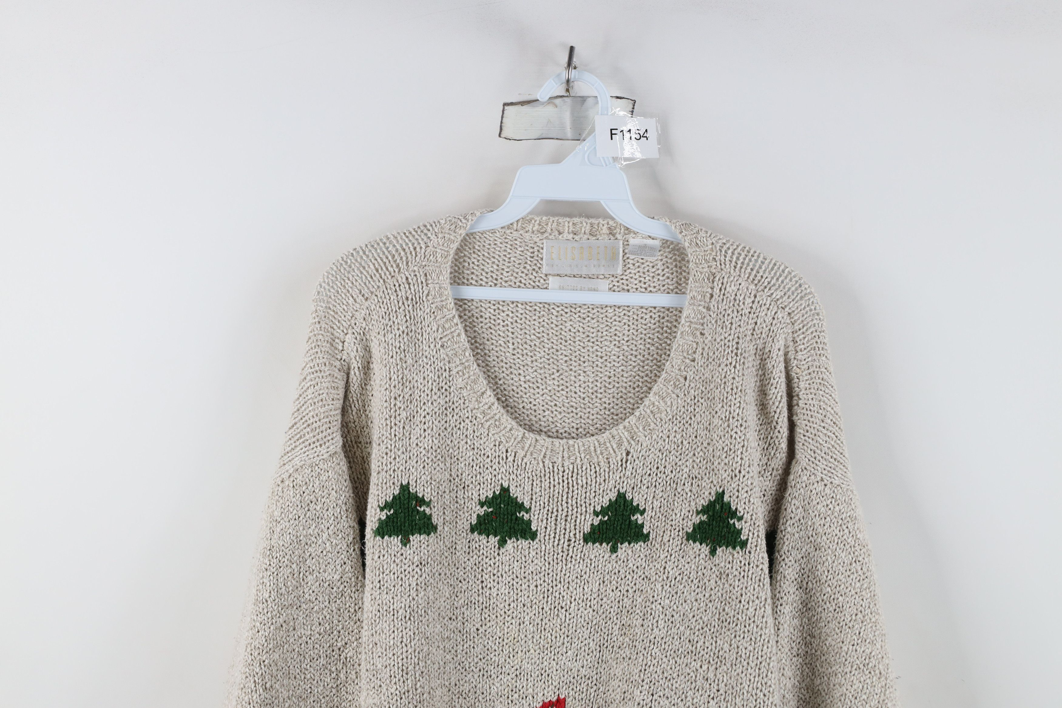 Vintage Vintage 90s Streetwear Hand Knit Christmas Ski Sweater Size XXL / US 16-18 / IT 52-54 - 2 Thumbnail