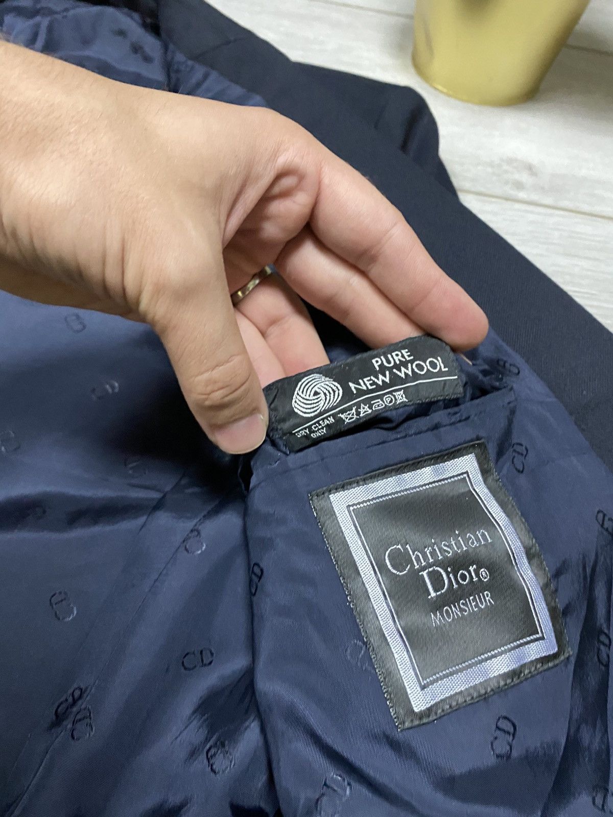 Christian Dior Monsieur Christian Dior Monsieur vintage wool blazer buttons Size 40R - 8 Thumbnail