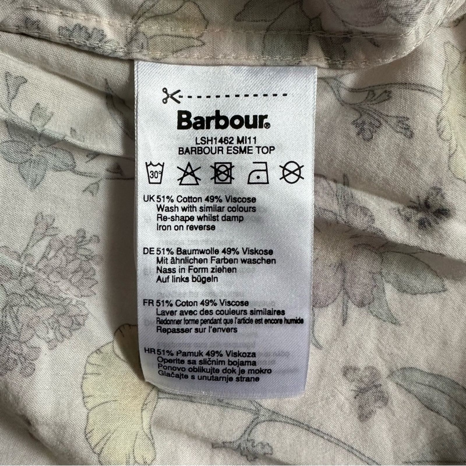 Barbour BARBOUR Esme Floral Long Sleeve Blouse Top Women’s size 4 Size S / US 4 / IT 40 - 10 Thumbnail