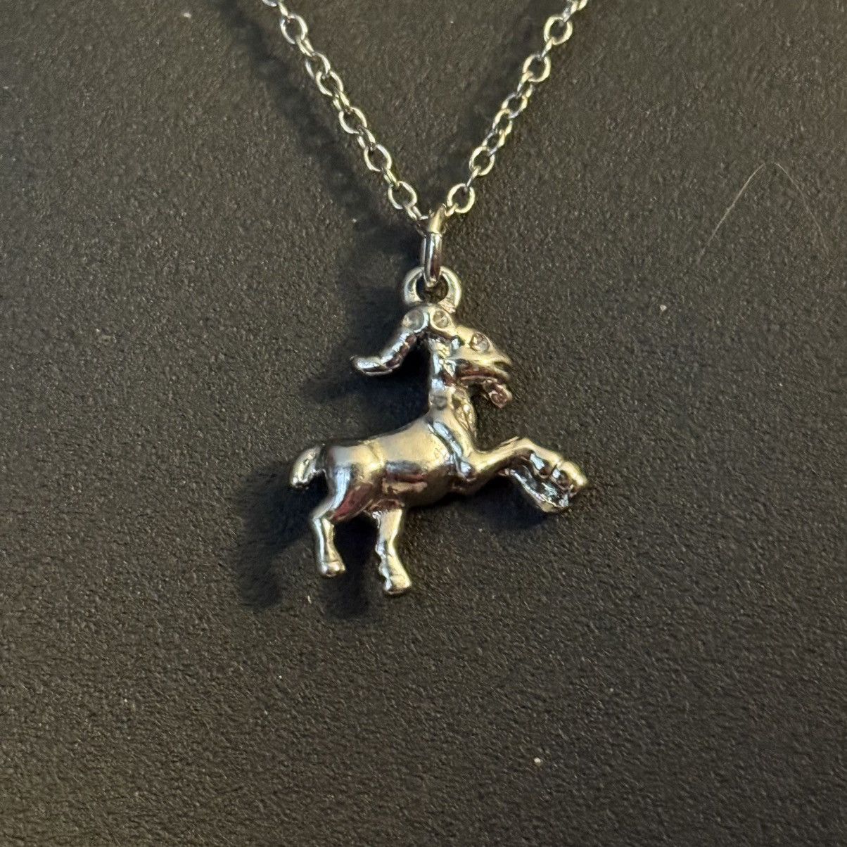 Express Express silver tone Capricorn goat pendant necklace Size ONE SIZE - 5 Thumbnail
