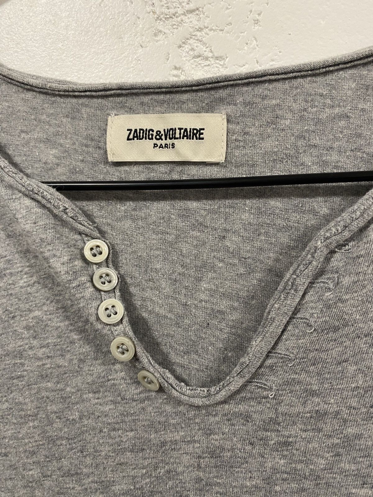 Zadig & Voltaire Zadig & Voltaire Skull Angel Rock Guitar Long Sleeve T-shirt Size US L / EU 52-54 / 3 - 3 Thumbnail