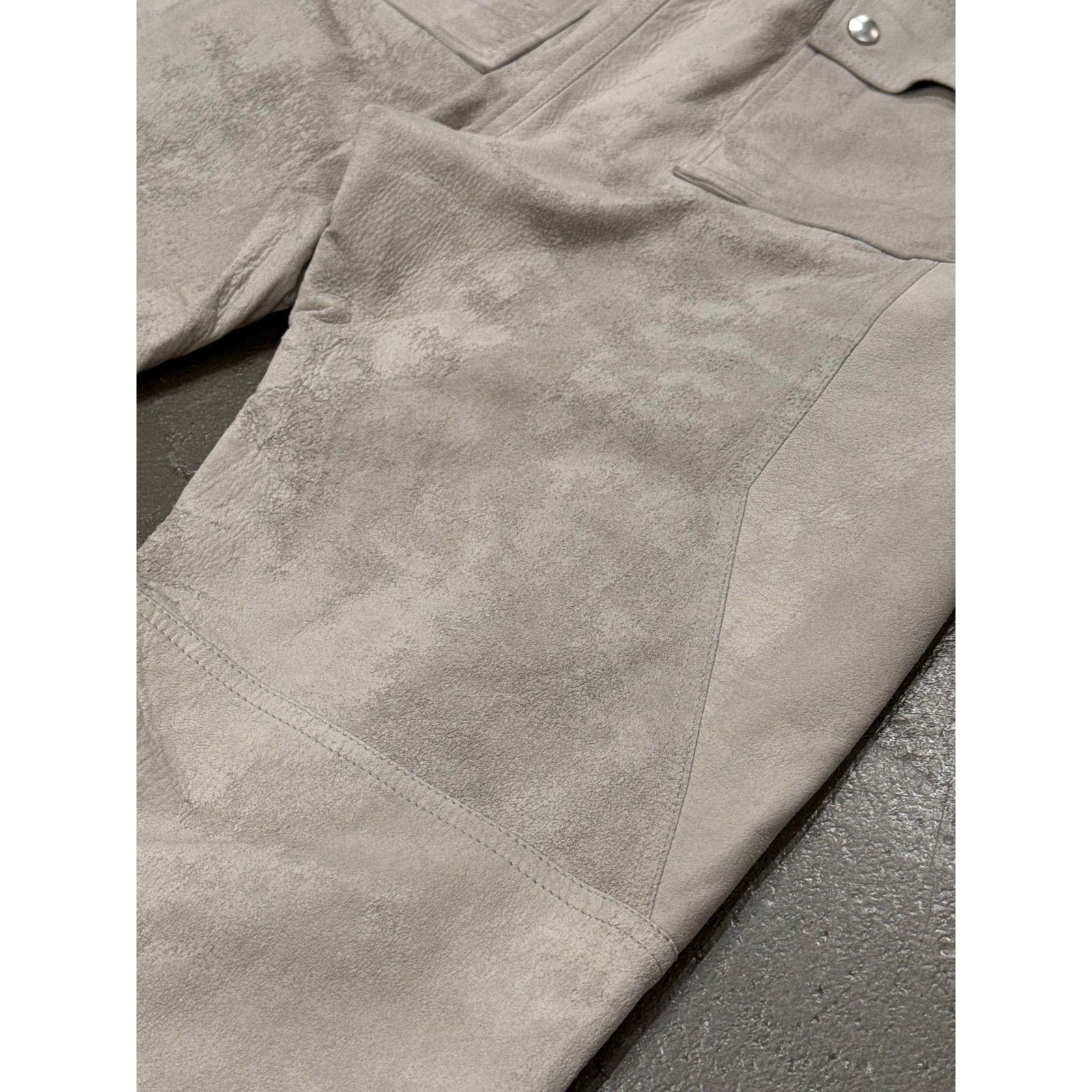 2021 Rick Owens “Phlegeton” distressed leather Bauhaus Pants