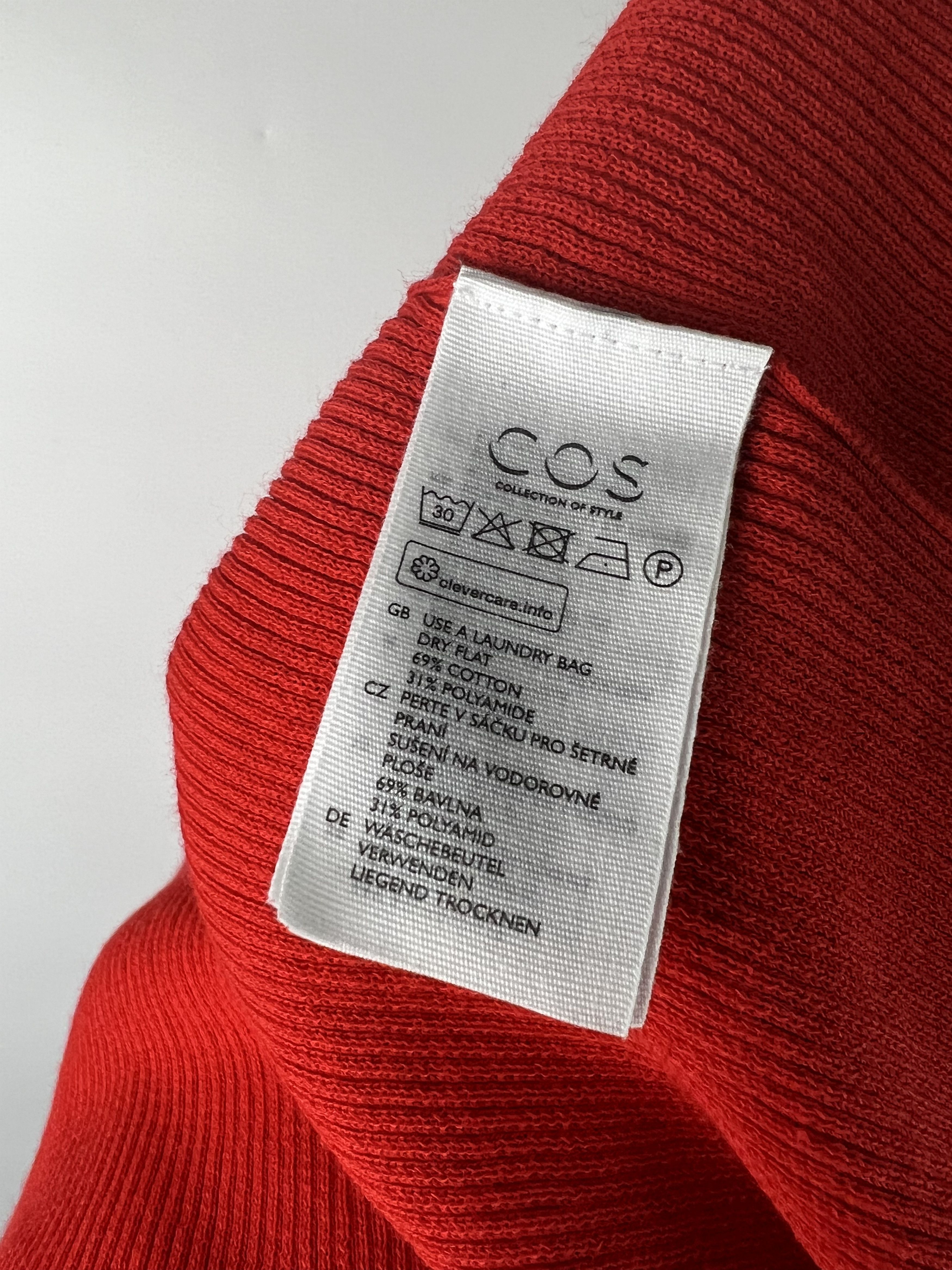 Cos COS Red Ribbed Maxi Dress Size M Size M / US 6-8 / IT 42-44 - 5 Thumbnail