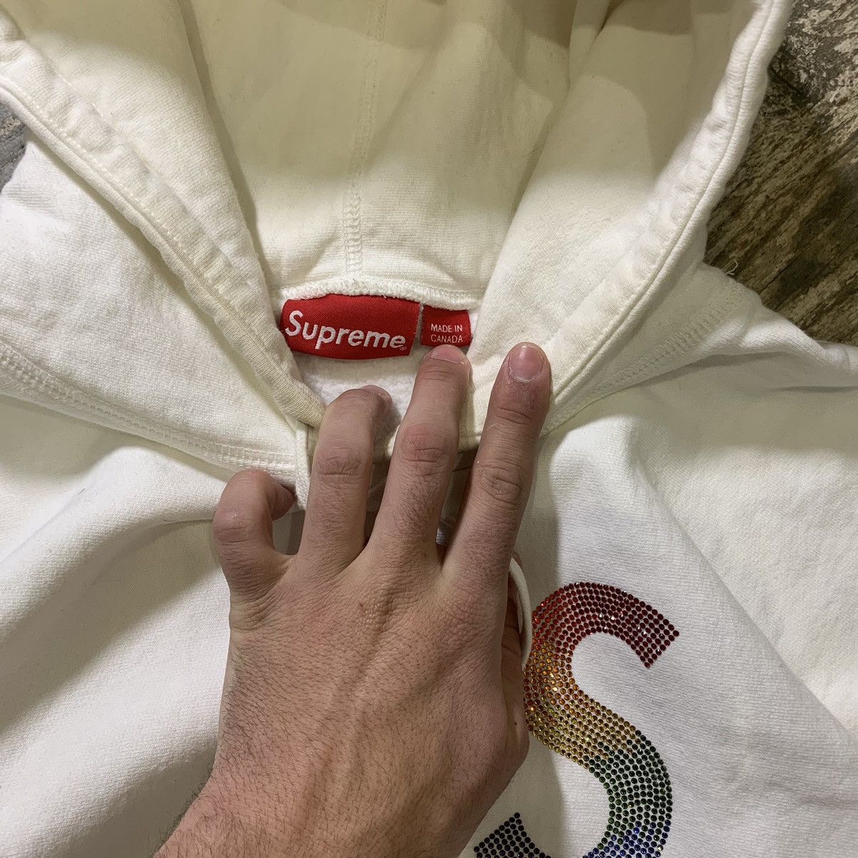 Supreme × Swarovski SWAROWSKI x SUPREME S logo hoodie Size US XL / EU 56 / 4 - 3 Thumbnail