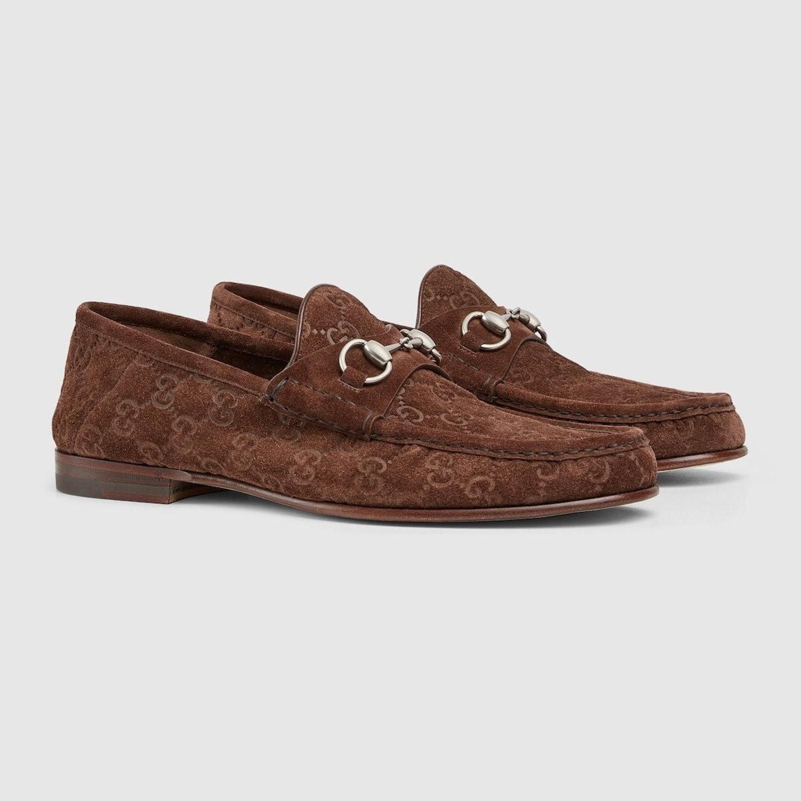 Gucci Gucci Horsebit GG Suede Loafers Size US 9 / EU 42 - 2 Thumbnail