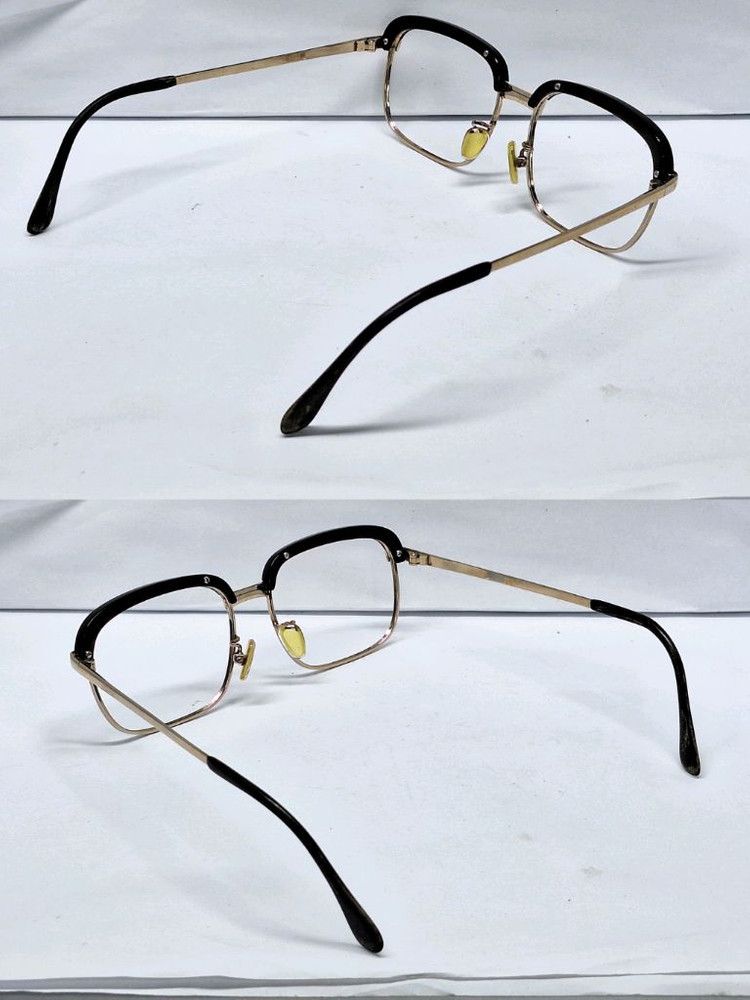 Other VINTAGE 1980s No.5117 Browline Glasses 50mm Gold Edition Size ONE SIZE - 4 Thumbnail