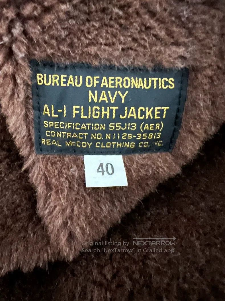 The Real McCoy's The Real McCoys AL1 Navy Flight Jacket Size US XXS / EU 40 - 2 Thumbnail