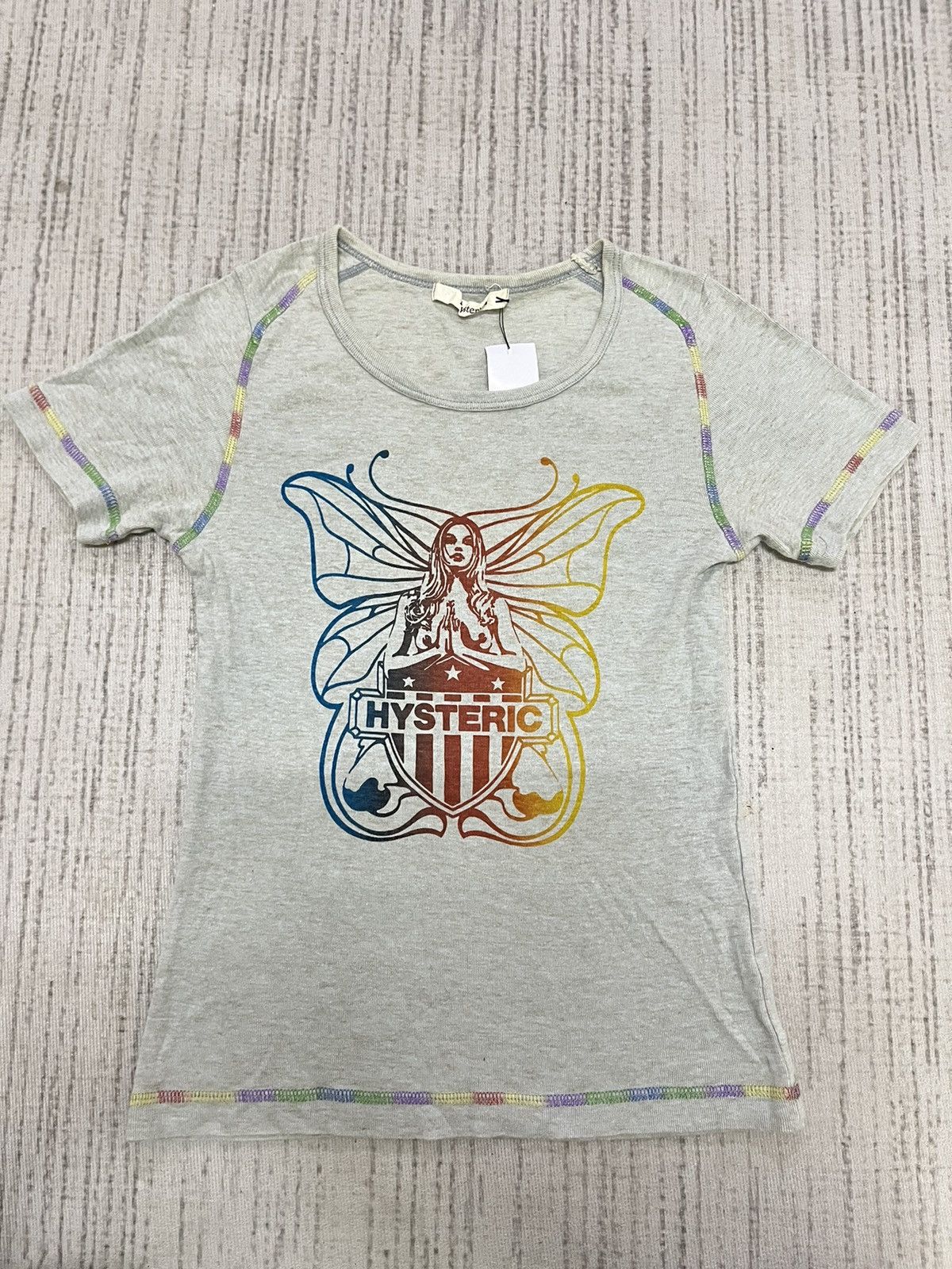 Hysteric Glamour × Japanese Brand × Vintage Vintage 90s hysteric glamour rainbow tshirt Size ONE SIZE - 1 Thumbnail