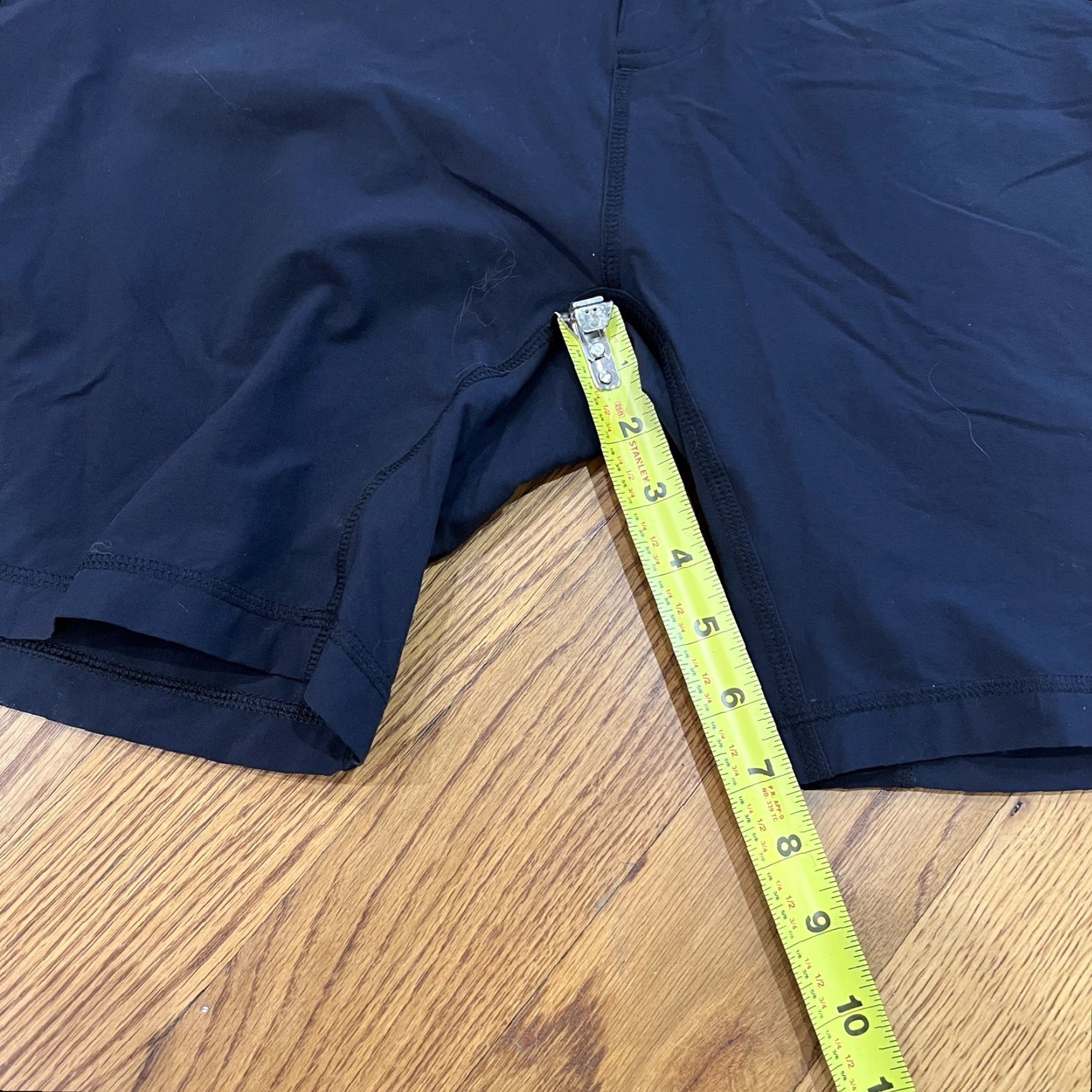 Vintage Mack Weldon Shorts Mens Large Gym Training Workout Black Nylon Baggy? (No, adjust) Size US 33 - 7 Thumbnail