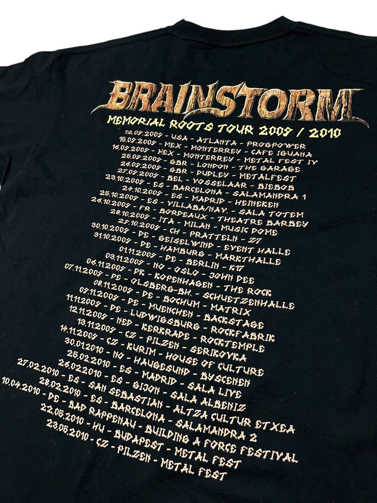 Band Tees × Vintage Vintage Brainstorm Memorial Roots Tour 2009/10 T-shirt Size US XL / EU 56 / 4 - 7 Thumbnail