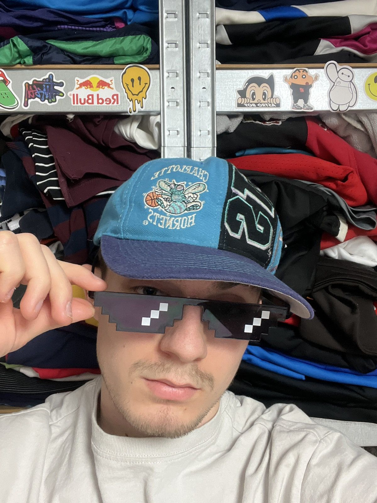 NBA × Sports Specialties × Vintage Vintage 90’s Charlotte Hornets NBA Snap Back Cap Hat Rare Size ONE SIZE - 2 Thumbnail