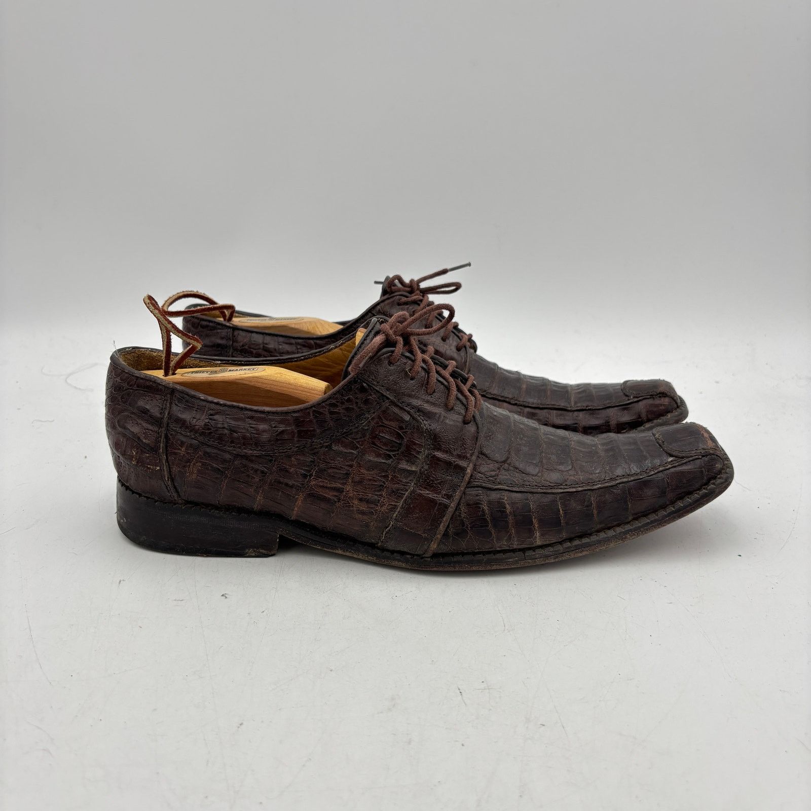 Los Altos Boots Los Altos Boots Crocodile Oxfords Dress Shoes Men US 9.5-10 Size US 9.5 / EU 42-43 - 3 Thumbnail