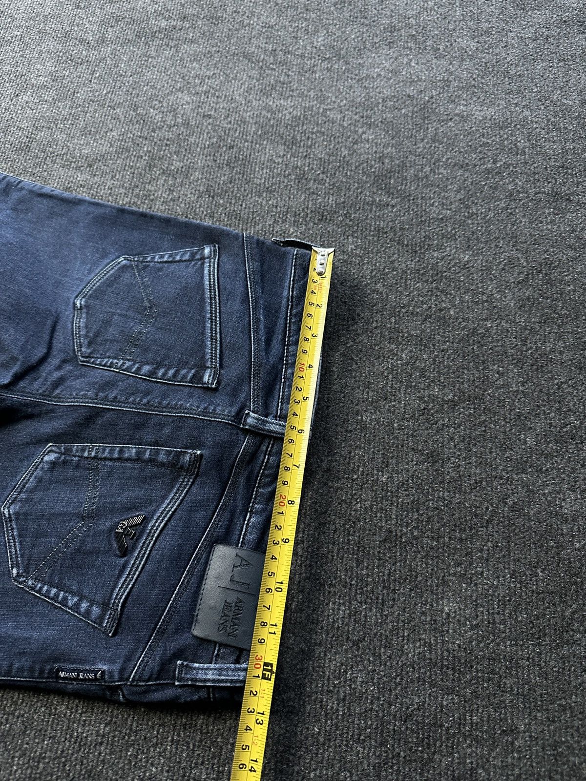 Armani 🚨Y2K WOMEN ARMANI JEANS WITH LOGO AVANT GARDE DENIM PANTS Size 26" / US 2 / IT 38 - 12 Thumbnail