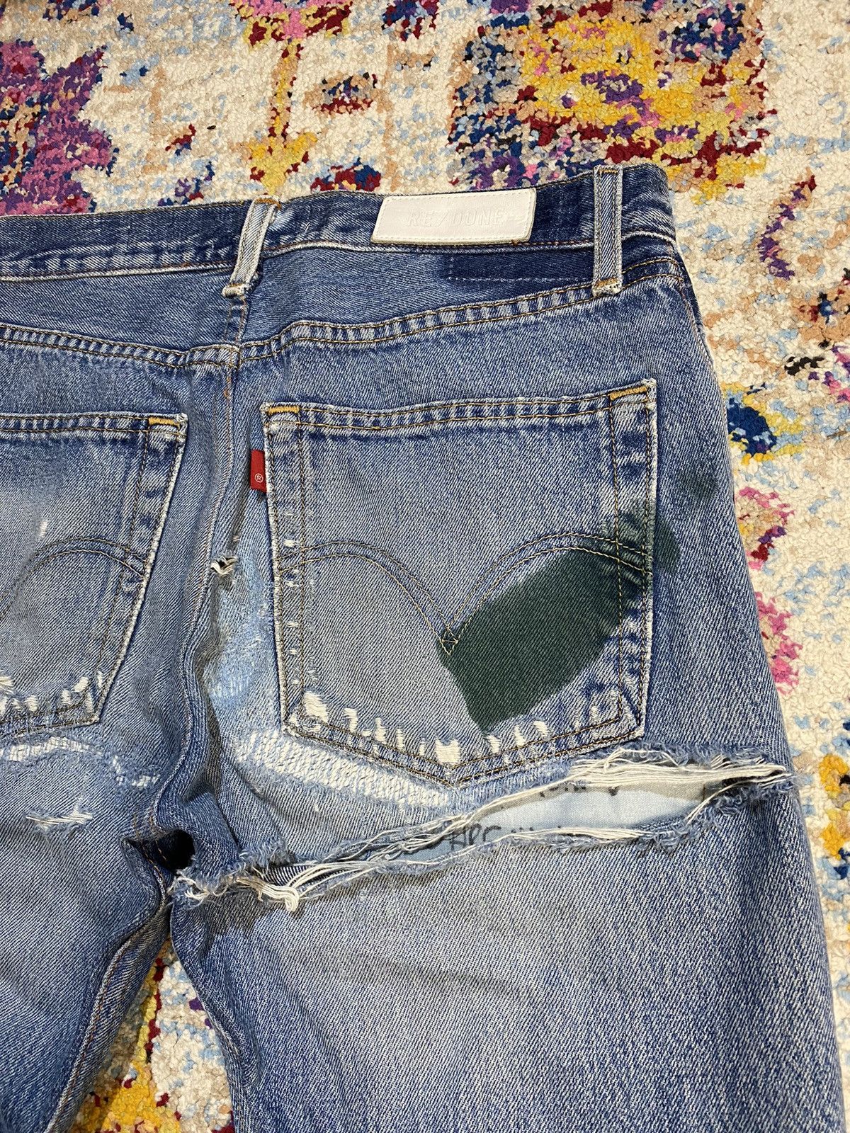 Levi's × RE/DONE LEVIS RE/DONE USA RED TAB DESTROYED JEANS W29 Size US 29 - 5 Thumbnail