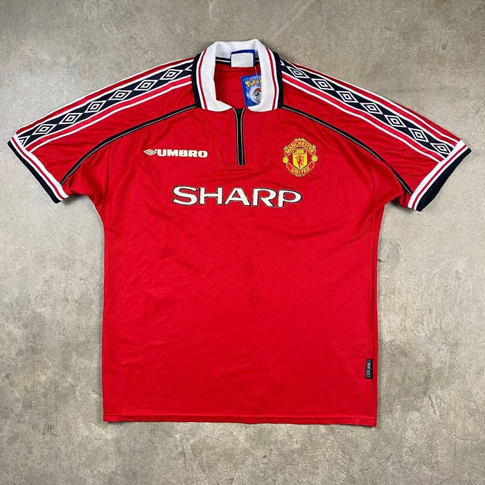 MANCHESTER UNITED 2001 2002 AWAY/THIRD FOOTBALL SHIRT UMBRO JERSEY YOUTH SIZE XL