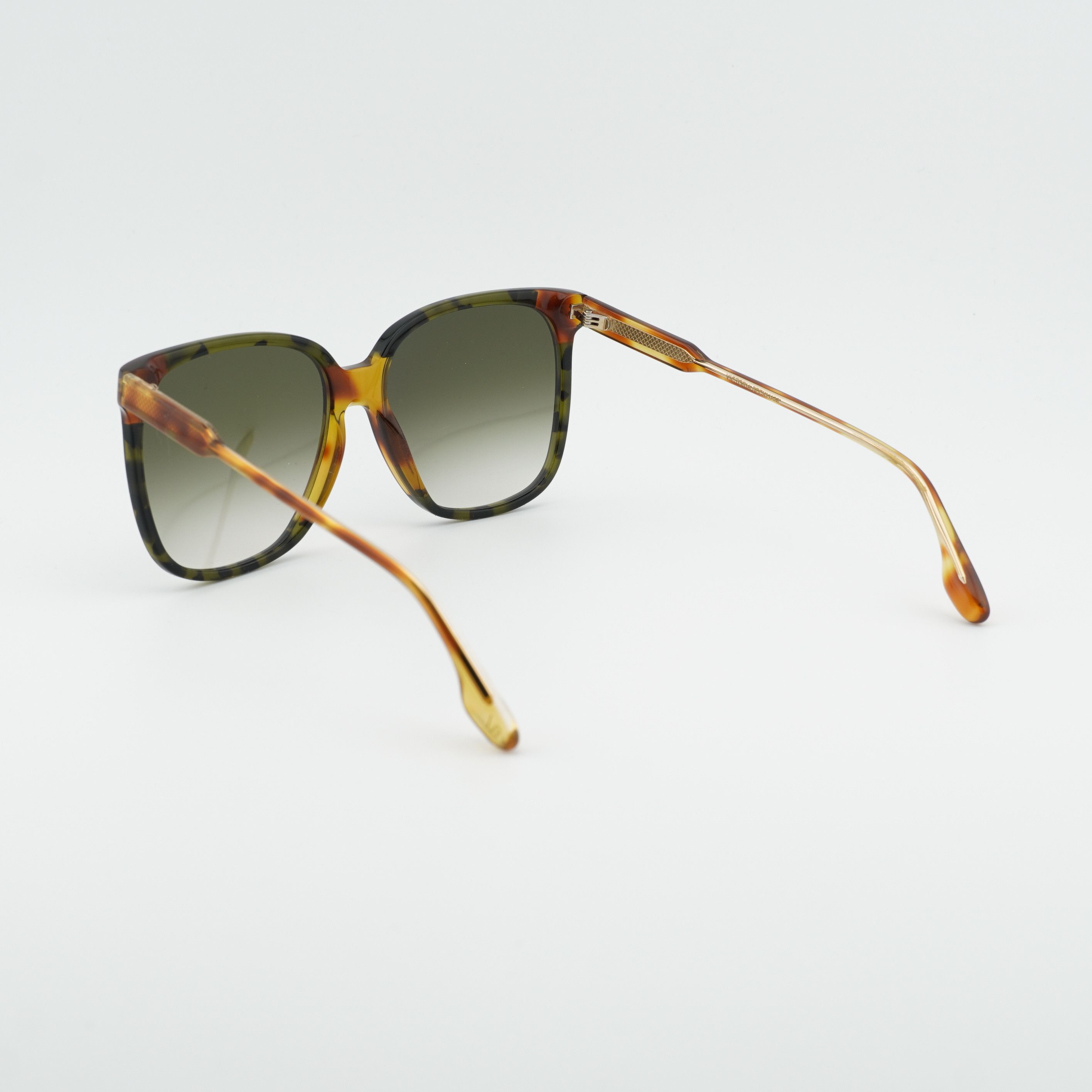 Victoria Beckham Victoria Beckham VB610SCB 225 Sunglasses Havana Square Frame Size ONE SIZE - 2 Thumbnail