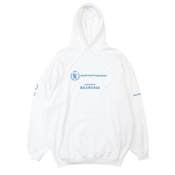 Balenciaga Balenciaga Balenciaga World Food Programme Cotton Hoodie Cotton Sweatshirts & Hoodies 578135 DUTY FREE for USA Size ONE SIZE - 1 Thumbnail