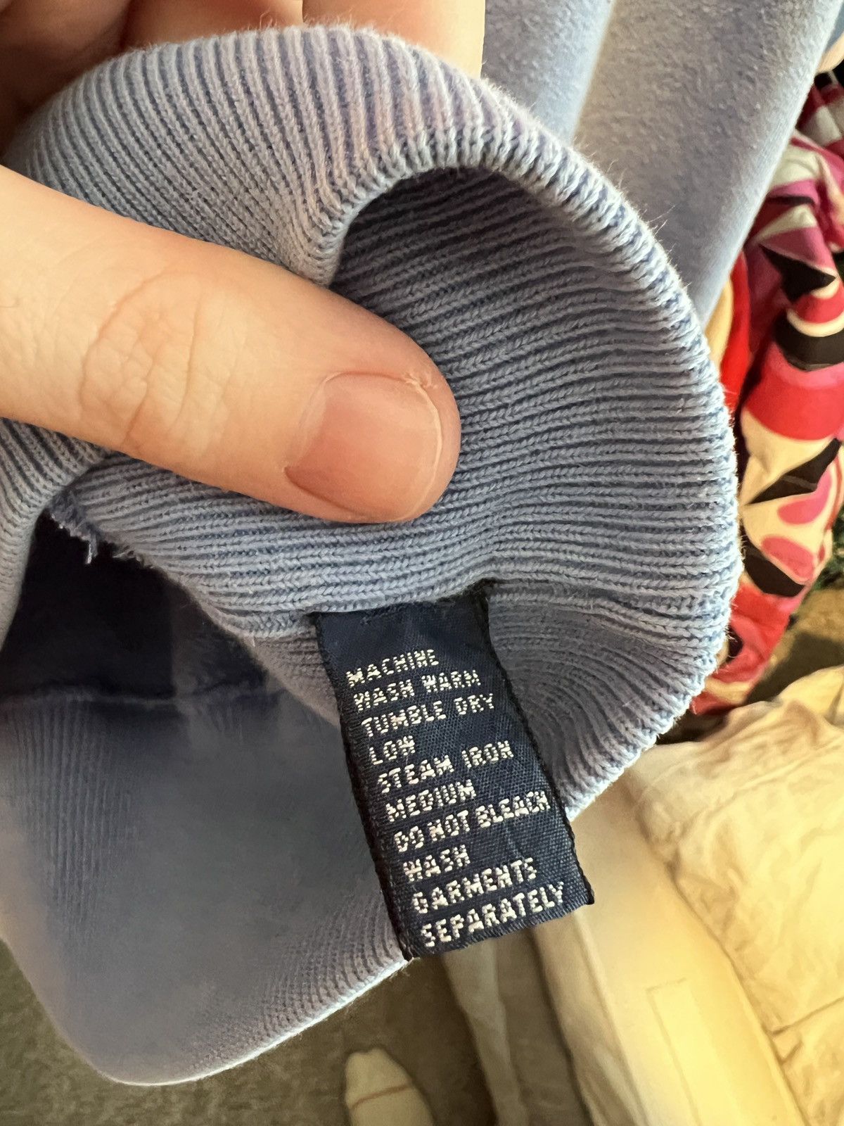 Polo Ralph Lauren Polo Ralph Lauren Blue/Pink Crewneck Size US L / EU 52-54 / 3 - 4 Thumbnail