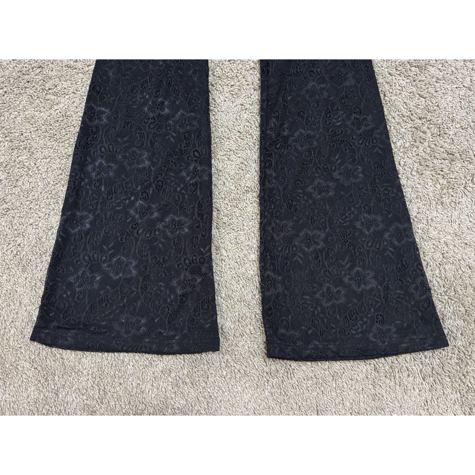 Outkast OUTCAST Sexy Lace Cutout Flare Jumpsuit Black Size Large NEW Size 34" / US 12 / IT 48 - 7 Thumbnail