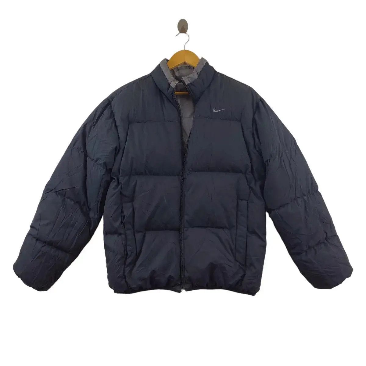 Nike Vintage NIKE SWOOSH Logo Reversible Puffer Outdoor Jacket Size US L / EU 52-54 / 3 - 4 Thumbnail