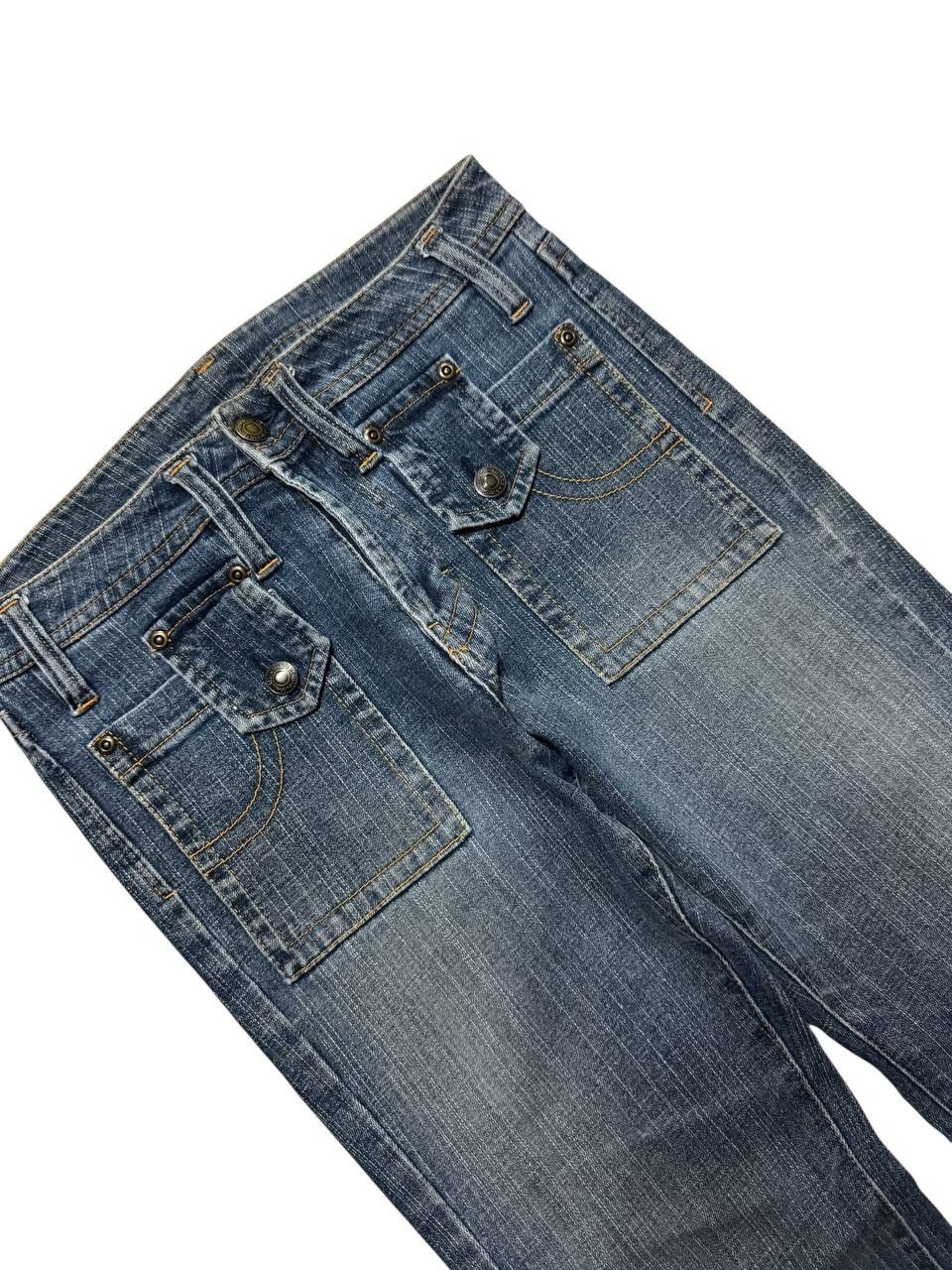 Japanese Brand 💥Flare💥Vtg Gu Rare Bushpants Pocket Mudwash Kapital Style Size US 28 / EU 44 - 3 Thumbnail