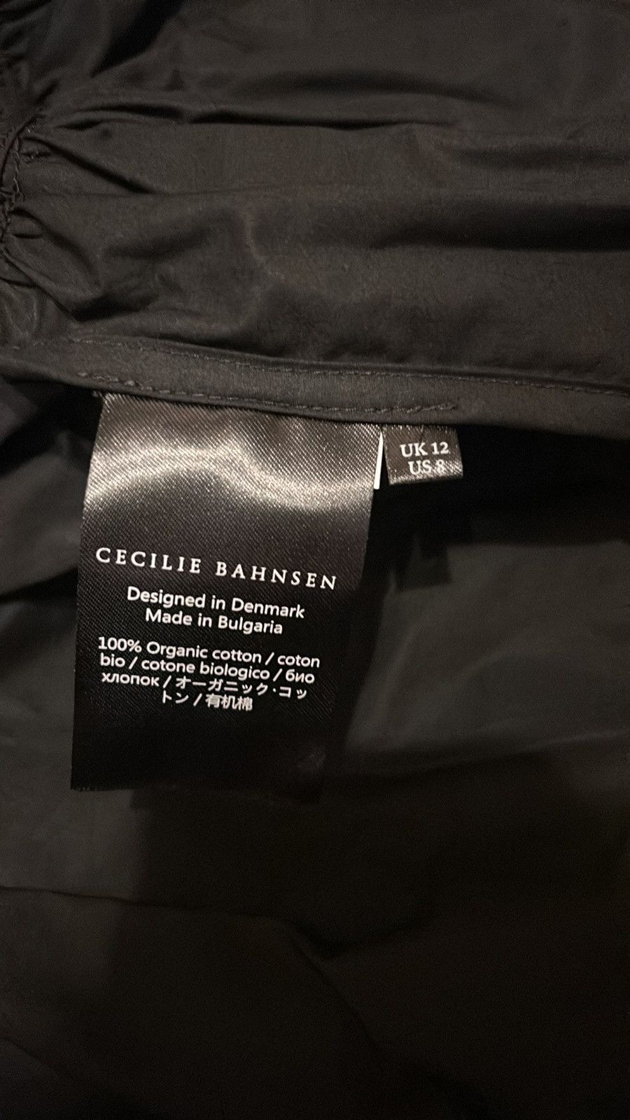 Cecilie Bahnsen CECILIE BAHNSEN Black Danita Midi Dress size US 8 Size M / US 6-8 / IT 42-44 - 7 Thumbnail