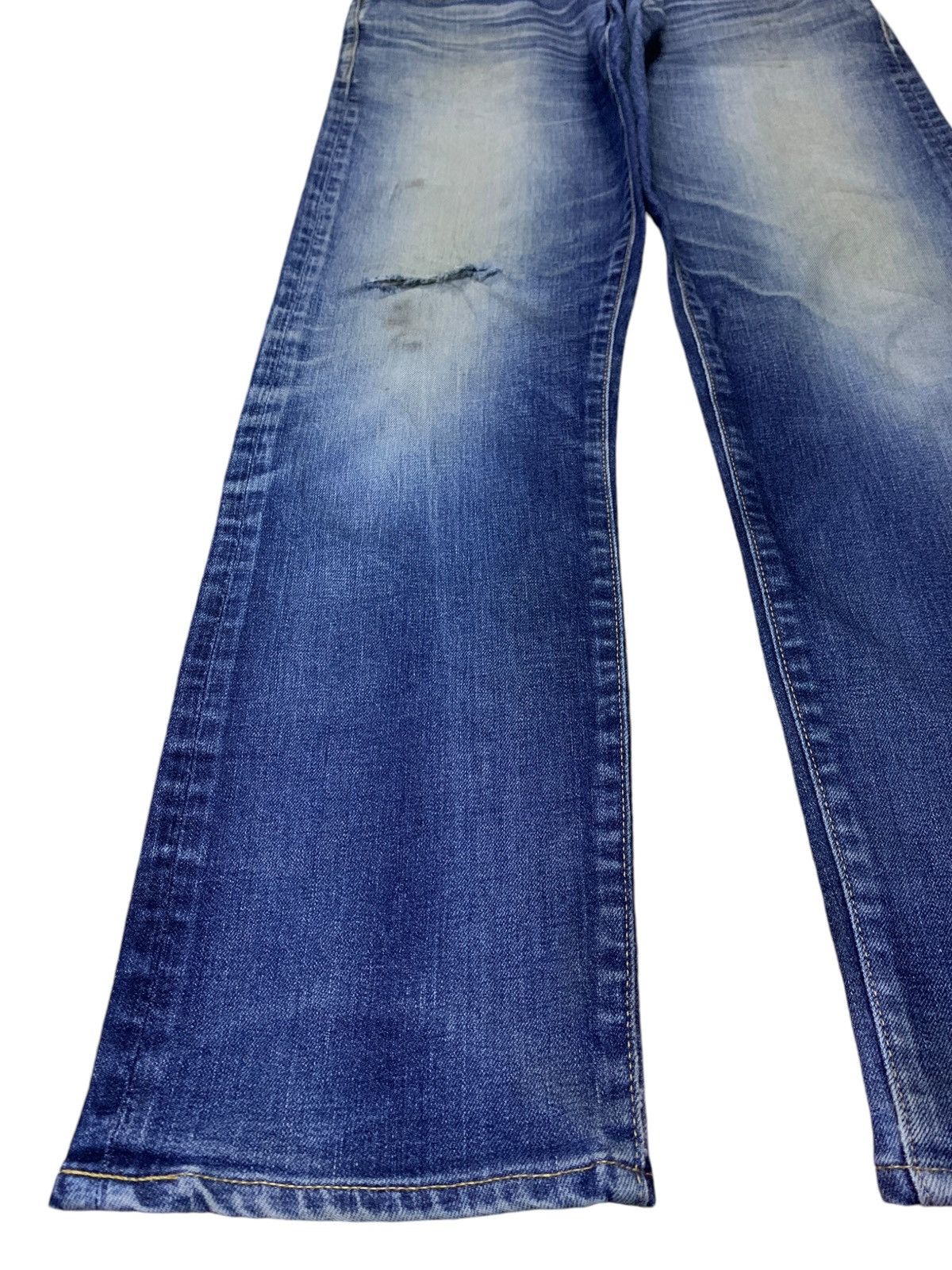 Japan Blue Vintage Japanese Japan Blue Mud Wash Distress Slim Fit Jeans Size US 32 / EU 48 - 6 Thumbnail