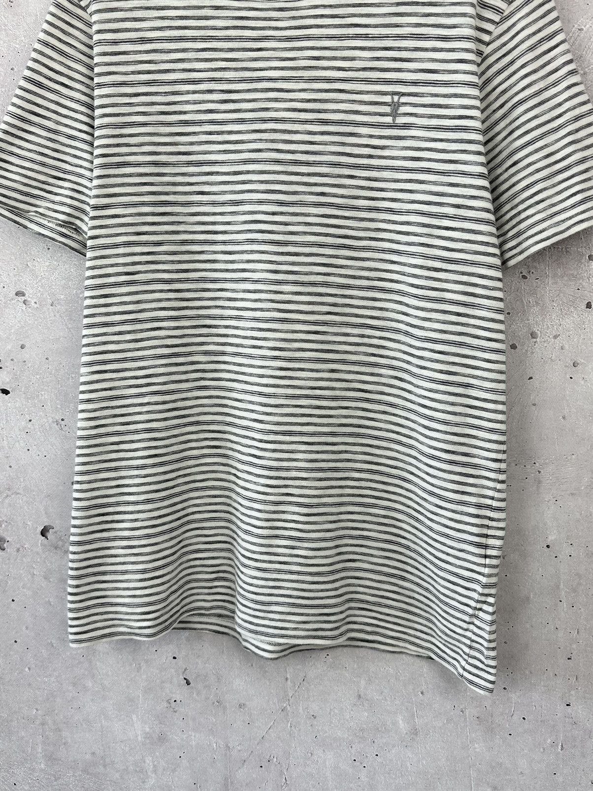 Allsaints × Vintage AllSaints Tonic San Stripped Short Sleeve T-shirt Size US S / EU 44-46 / 1 - 4 Thumbnail