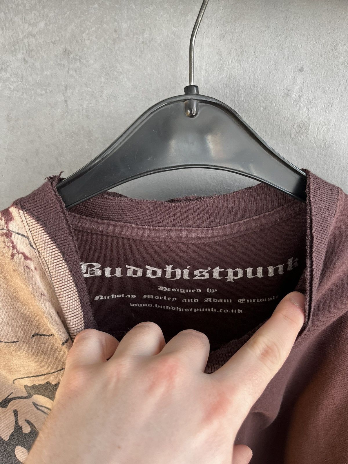 Vintage Buddhist Punk brown skull t shirt Size US M / EU 48-50 / 2 - 3 Thumbnail