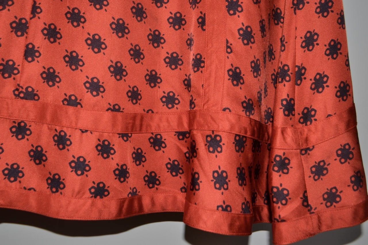 Marc Jacobs × Vintage Marc Jacobs Skirt 100% Silk Red Size 4 Size 25" / US 0 / IT 36 - 7 Thumbnail