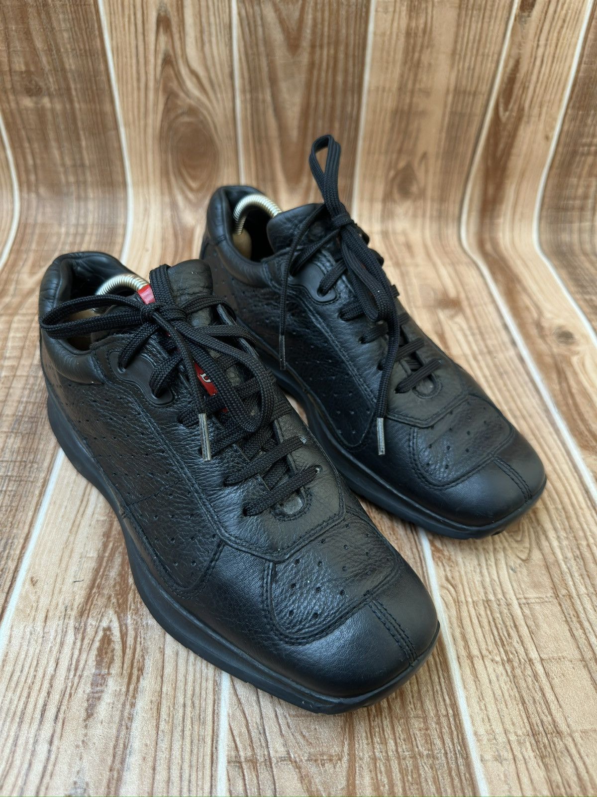 Prada Vintage Prada Sport Allacciata Regata Gym Nero Sneakers. Size US 7.5 / EU 40-41 - 1 Thumbnail