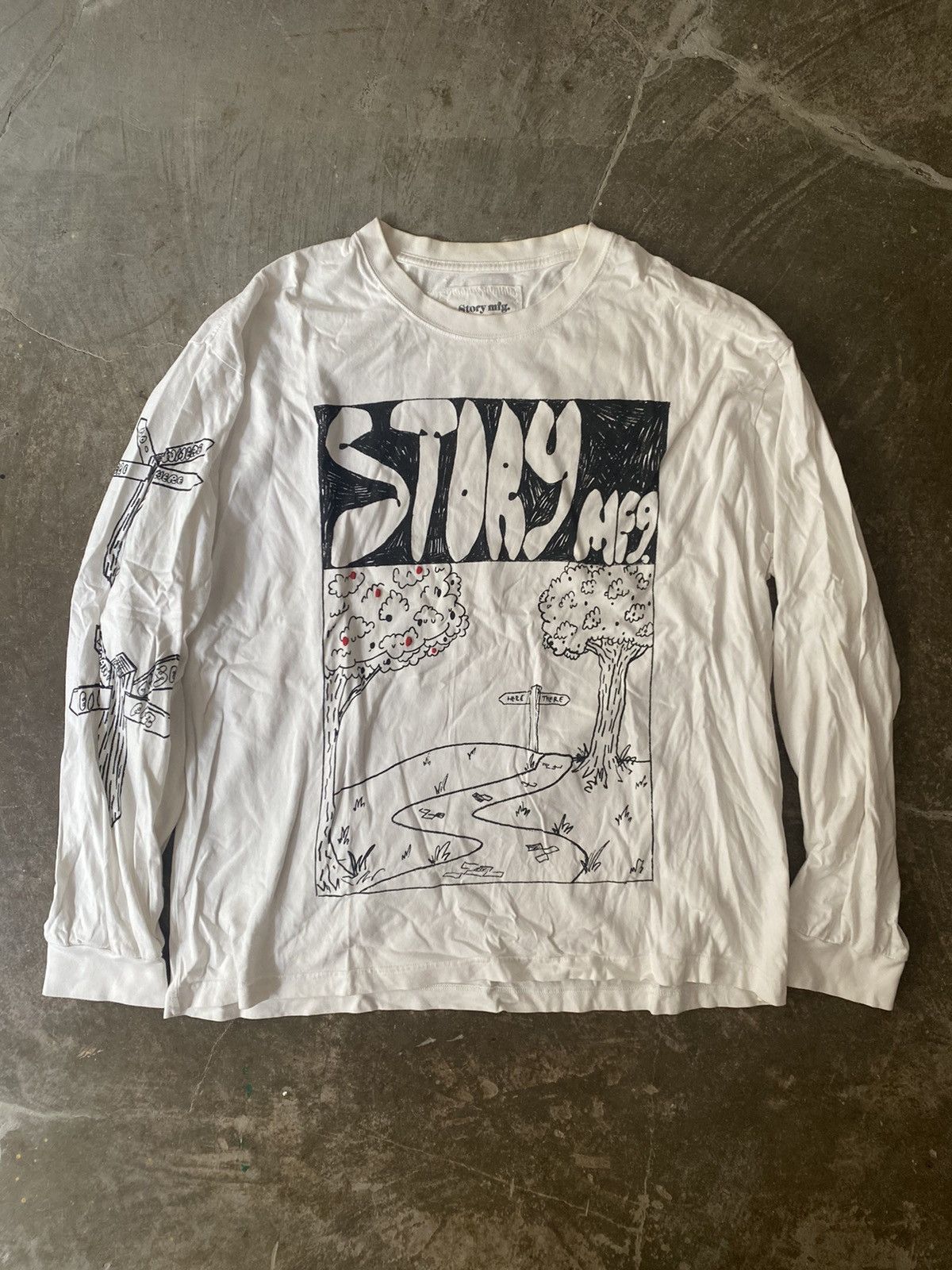 Story Mfg. Story Mfg Grateful Tee Sweet Route Kapital Bode Needles CPFM Size US XL / EU 56 / 4 - 1 Thumbnail