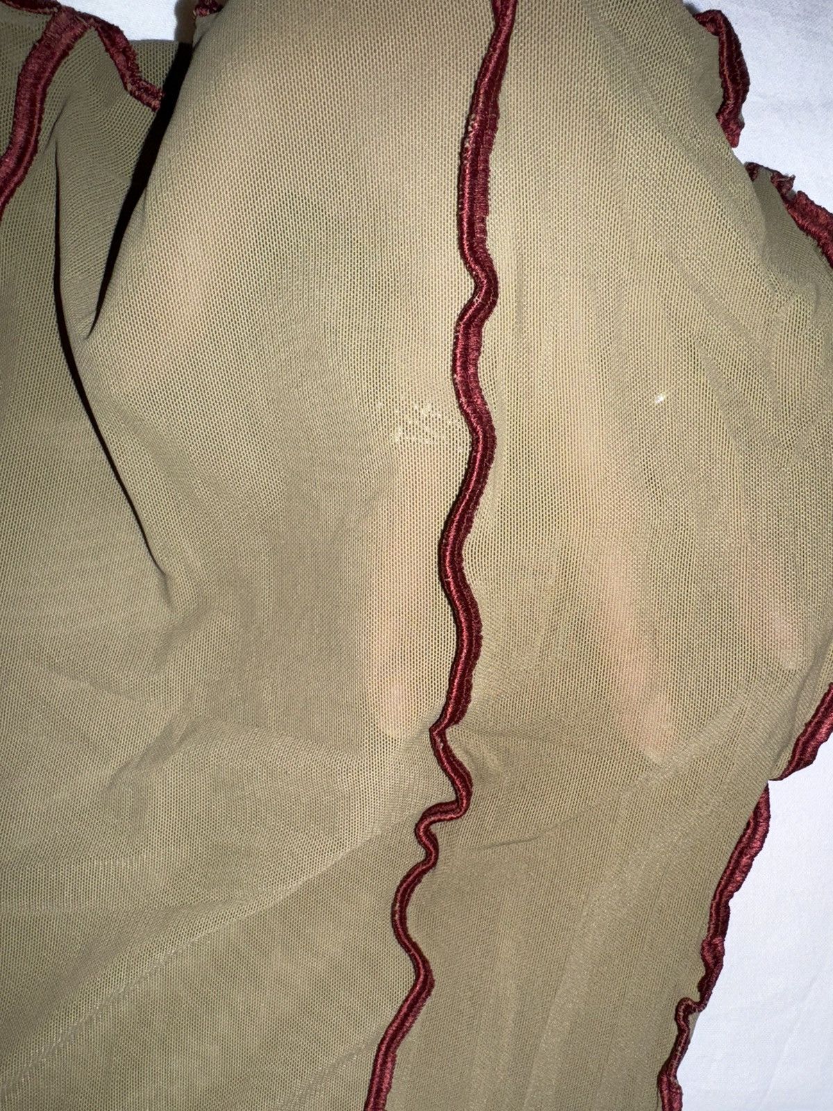Designer Sexy designer artisanal mesh top with overlock Size M / US 6-8 / IT 42-44 - 5 Thumbnail