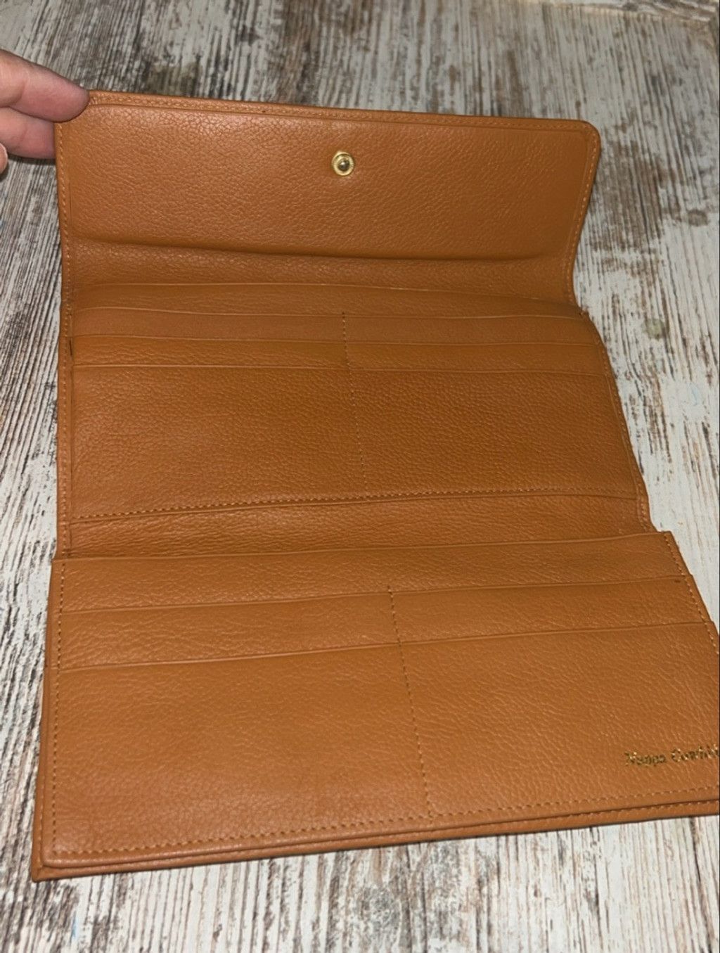 The Unbranded Brand Women's Brown Nappa Cowhide Wallet One Size Size ONE SIZE - 2 Thumbnail