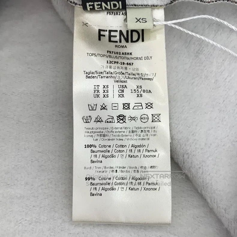 Fendi Fendi Dark brown logo letter all-over print cotton round n Size XS / US 0-2 / IT 36-38 - 6 Thumbnail
