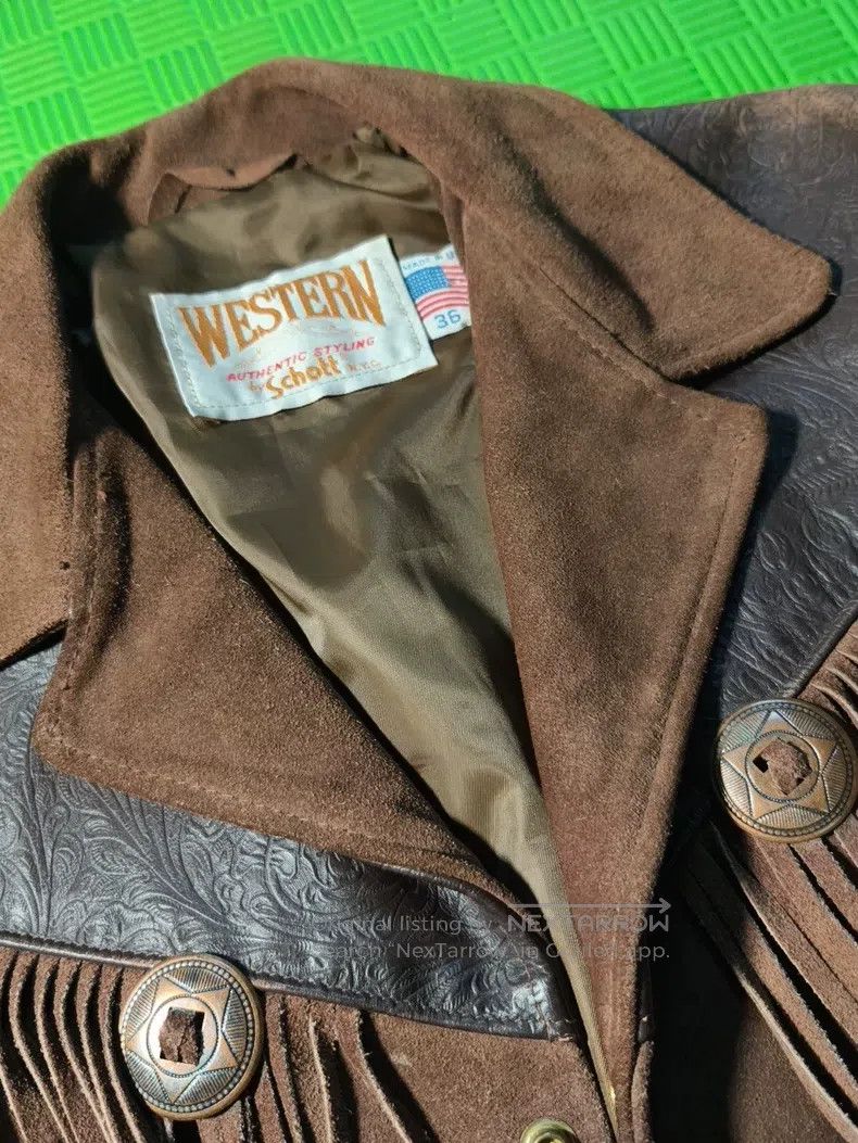 Schott Schott NYC western style tassel leather jacket Size US S / EU 44-46 / 1 - 2 Thumbnail