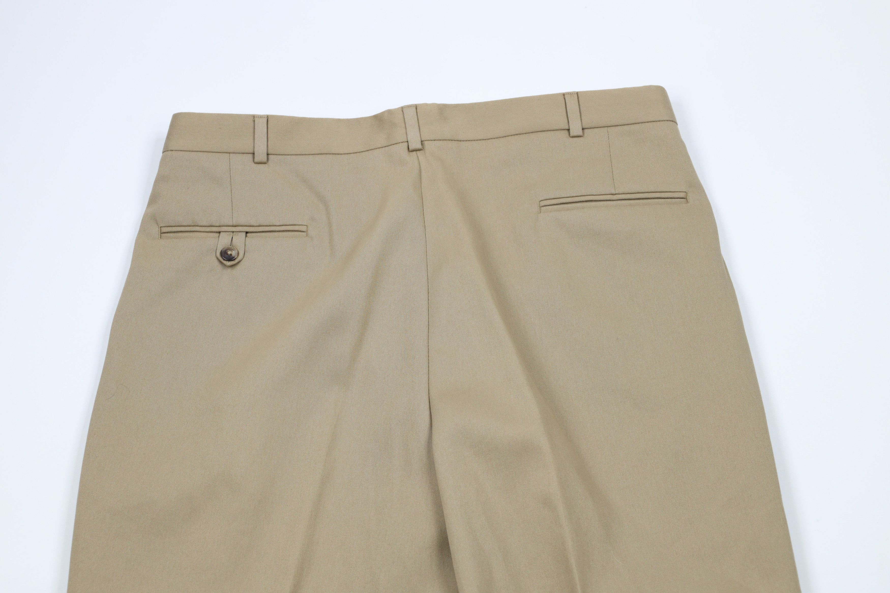 Vintage Vintage 90s Palm Beach Wide Leg Chino Pants Khaki Beige Size US 36 / EU 52 - 11 Thumbnail