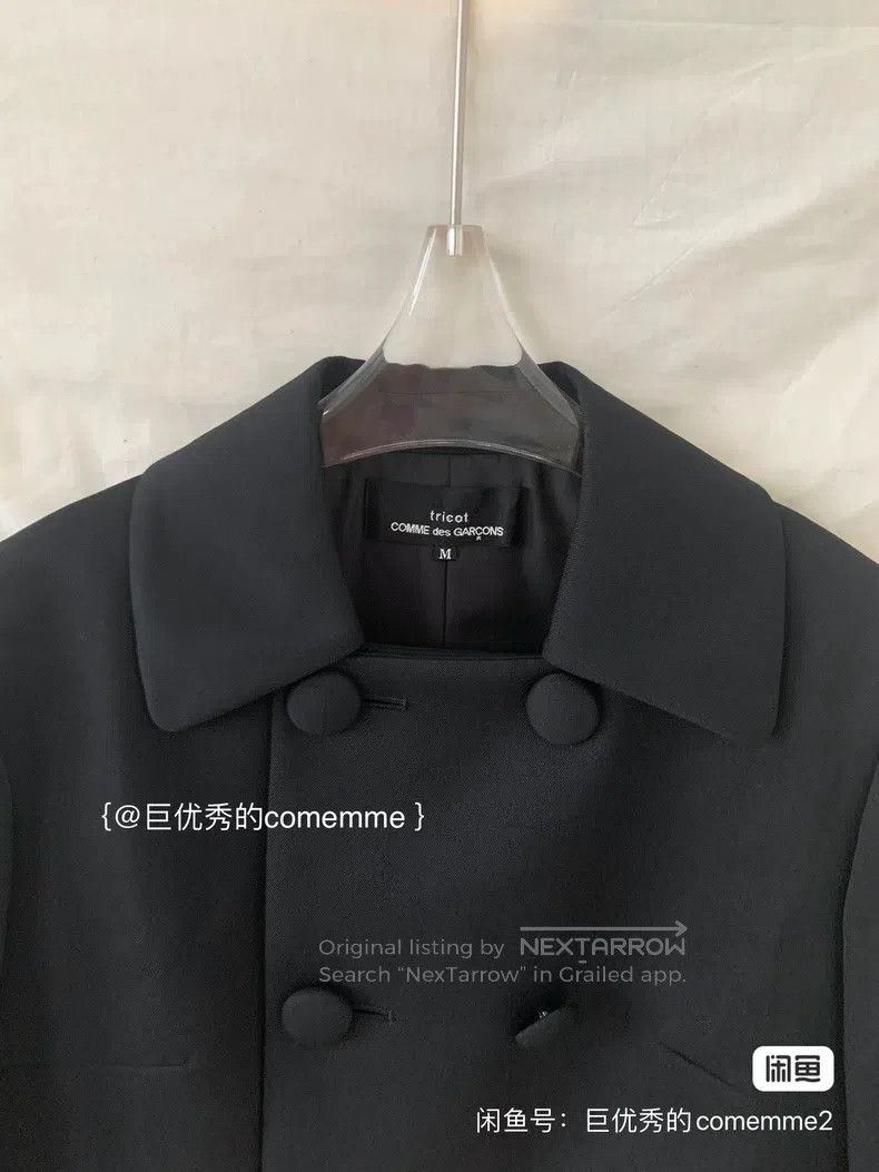 Comme des Garcons Comme des Garcons Black notched lapel fake double-breasted Size M / US 6-8 / IT 42-44 - 3 Thumbnail